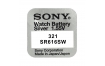 Pile de montre 321 SONY - Blister de 1 - SR65 - Oxyde d'argent