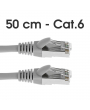 Câble Ethernet RJ45 - 50cm - Cat.6 - Gris