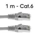 Câble Ethernet RJ45 - 1m - Cat.6 - Gris