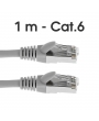 Cable RJ45 Ethernet - 1m - Cat 6 - Gris