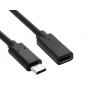 Rallonge USB 3.1 Type C - 1m - Noir