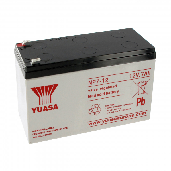 Batterie au plomb YUASA - 12V - 7Ah - NP7-12
