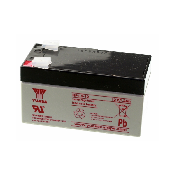 Batterie au plomb YUASA - 12V - 1.2Ah - NP1.2-12