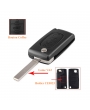 Boitier de télécommande - Clé Plip 3 boutons - PEUGEOT - VA2 / CE0523 - 307/308/407/607