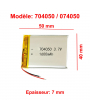Batterie Li-Po - 3.7V - 1600 mAh - 704050 / 074050