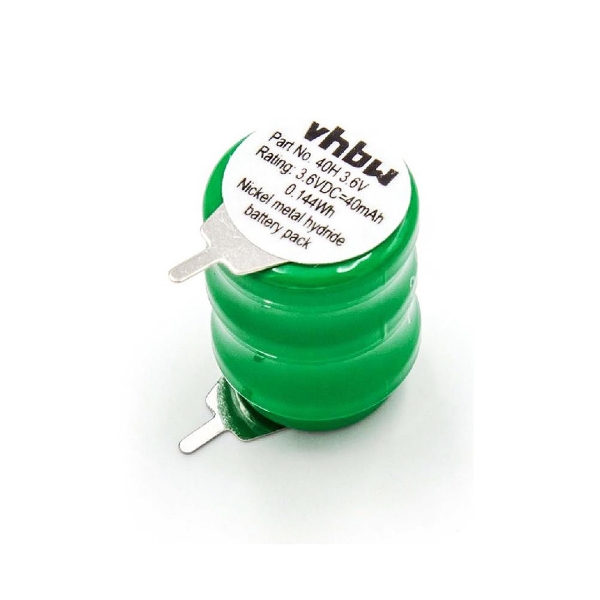 Accu 40H 3,6V VHBW - Pattes à souder - Ni-Mh / 40mAh