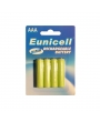 Accus HR3 EUNICELL - Blister de 4 - AAA - Ni-MH - 900 mAh