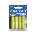 Accus HR6 EUNICELL - Blister de 4 - AA - Ni-MH - 1200 mAh