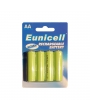 Accus HR6 EUNICELL - Blister de 4 - AAA - Ni-MH - 1200 mAh