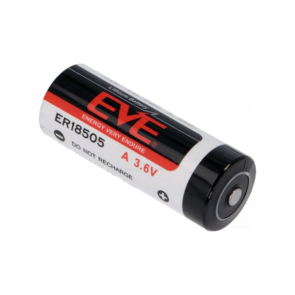 Pile ER18505 EVE - Blister de 1 - Lithium 3,6V - 3800mah