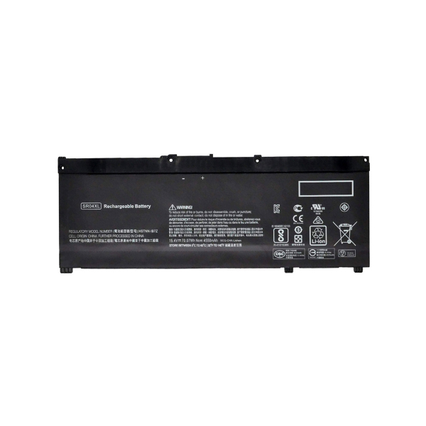 Batterie SR04XL pour HP Omen 15-ce0xx / 15-ce5xx / Pavilion 15-ce0xx - 15,4 V / 3400 mAh