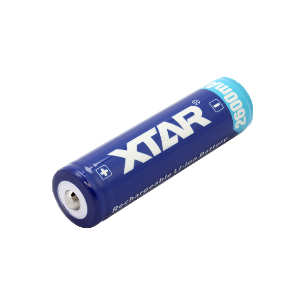 Accu 18650 XTAR - Blister de 1 - Lithium 3,6V - 2600mAh - Avec protection