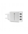 Prise adaptateur secteur USB 3 ports EVERACTIVE - SC300 - 5V / 3.4A - Blanc