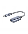 Câble adaptateur USB OTG femelle / USB-C mâle - Gris