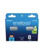 Accus HR3 PANASONIC Eneloop - R2U - Blister de 8 - AAA - Ni-Mh - 800 mAh