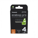 Accus HR6 PANASONIC Eneloop Pro - R2U - Blister de 4 - AA - Ni-Mh - 2500 mAh