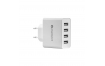 Prise adaptateur secteur USB 4 ports EVERACTIVE - SC400 - 5V / 5A - Blanc