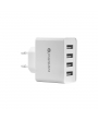 Prise adaptateur secteur USB 4 ports EVERACTIVE - SC400 - 5V / 5A - Blanc