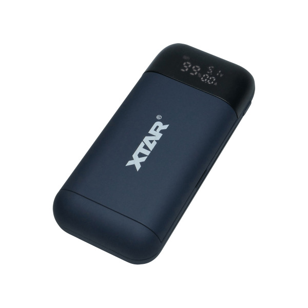 Chargeur / Power Bank XTAR - PB2S - Li-ion - 18650 / 18700 / 20700 / 21700 / 26650 - Noir