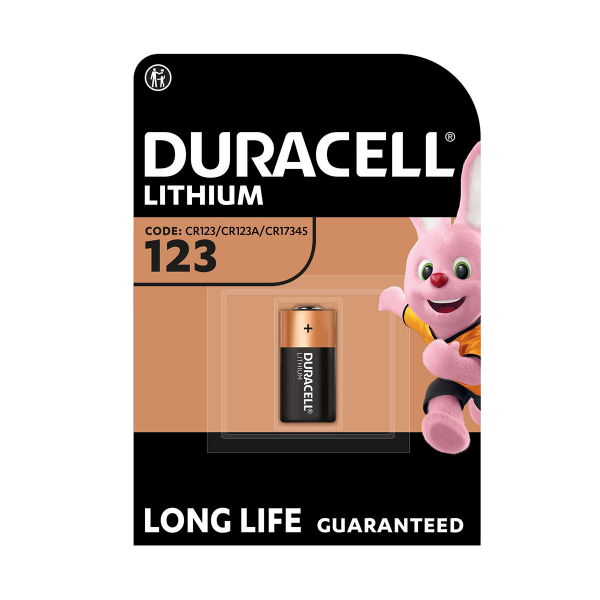 Pile photo CR123A Ultra M3 DURACELL - Blister de 1 - Lithium 3V