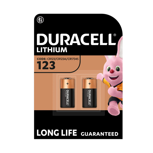 Pile photo CR123A Ultra M3 DURACELL - Blister de 2 - Lithium 3V