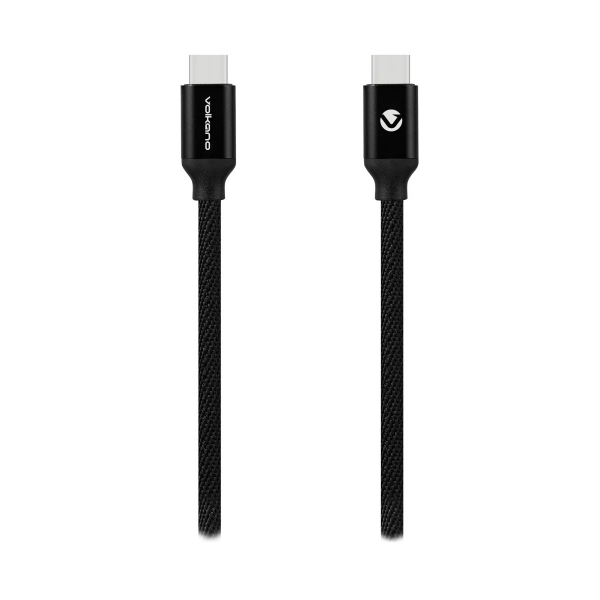 Câble USB-C mâle / USB-C mâle VOLKANO VK-20168 - 3m - Noir