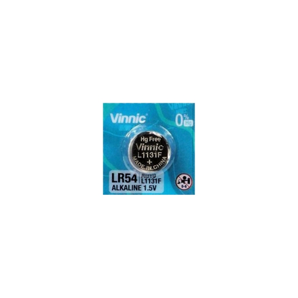 Pile AG10 VINNIC - Blister de 1 - LR1130 / SR1130 / 189 / 390 / 389 - Alcaline