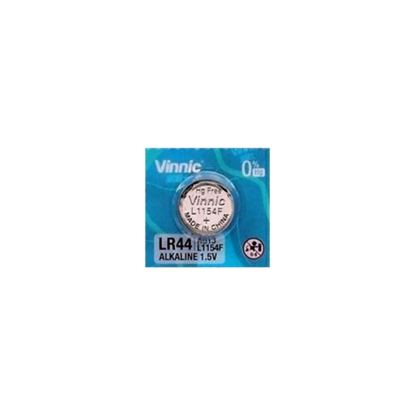 Pile AG13 VINNIC - Blister de 1 - LR44 / SR44 / A76 / 303 / 357 - Alcaline