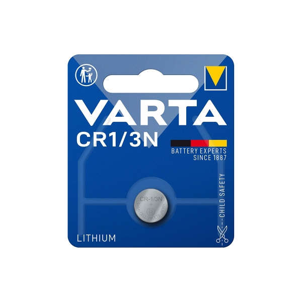 Pile électronique CR1/3N VARTA - Blister de 1 - CR11108 - Lithium